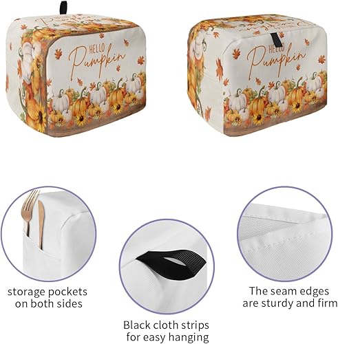 Miniatura 2 de Cubiertas para tostadora de 4 rebanadas, diseño de pájaro cardenal, muñeco de nieve, árbol de Navidad, máquina de pan, cubierta de horno, protector