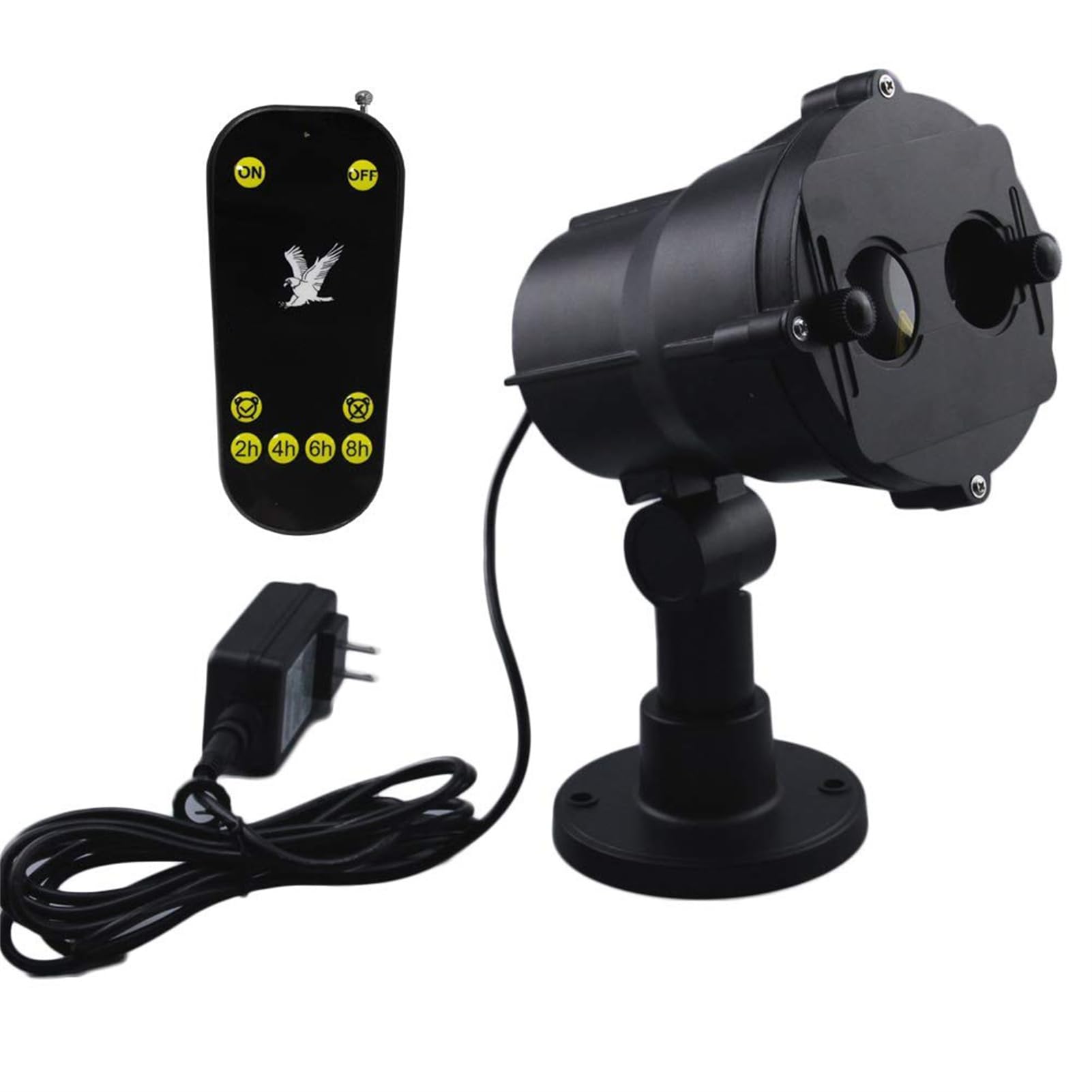 Mlkhesy Black Outdoor Laser Bird Chaser With Timer Remote Control For Pigeons Starlings Sparrows Deterrent