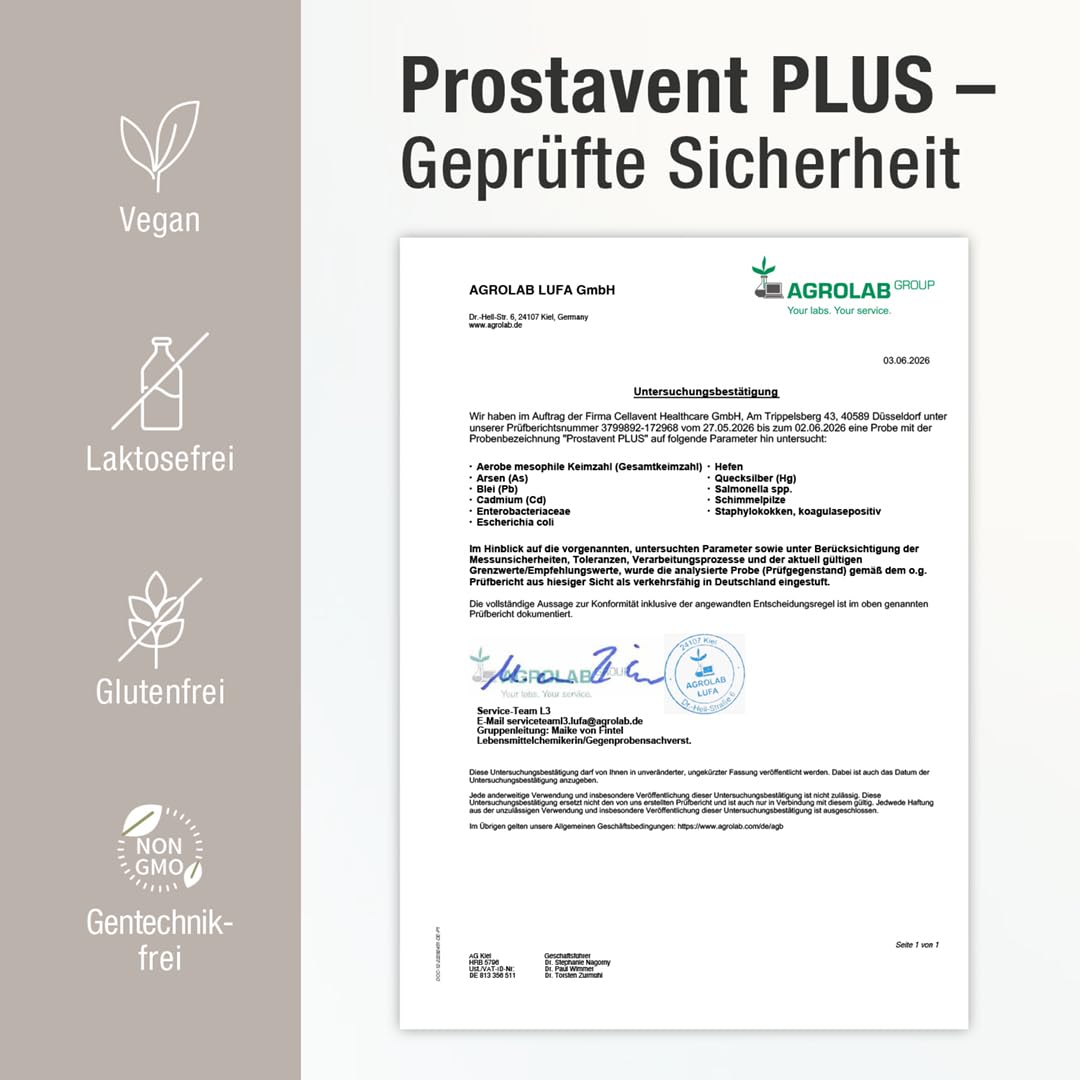 Prostata Kapseln - Sägepalmenextrakt (saw palmetto) - natürliche Extrakte aus Kürbiskernen, Granatapfelschale & Brennnesselwurzel - Selen & Zink für den Testosteronspiegel, 180 Kapseln für 3 Monate