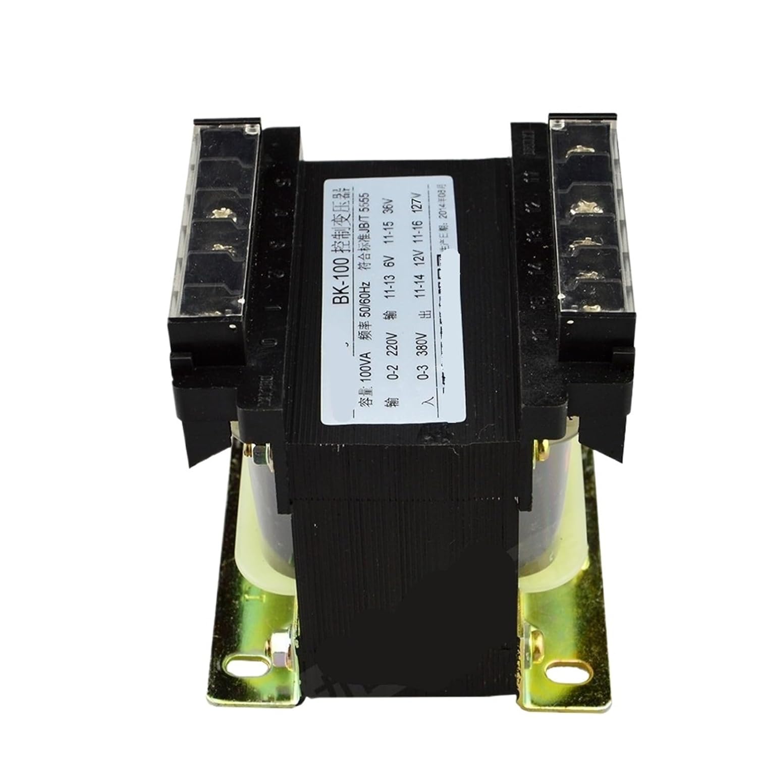 BK-100 100VA Control Transformer Input 380V 220V AC Output 127V 110V 36V 24V 12V 6V Isolation 100W 1Pcs(127V 36V 12V 6V)