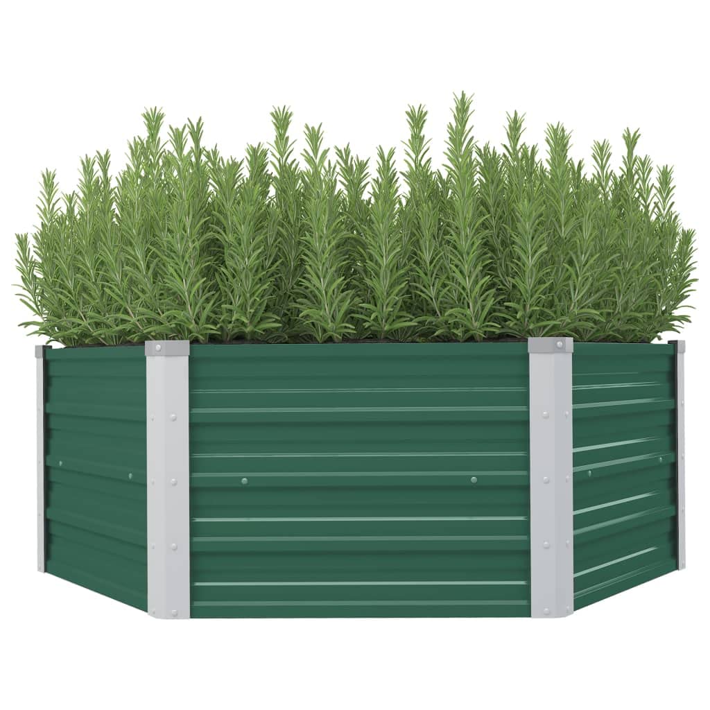 GOLINPEILO Raised Garden Bed Galvanized Planter Box Outdoor,Outdoor Galvanized Planter Boxes,Metal Garden Box for Gardening, Vegetables, Flowers, 50.8