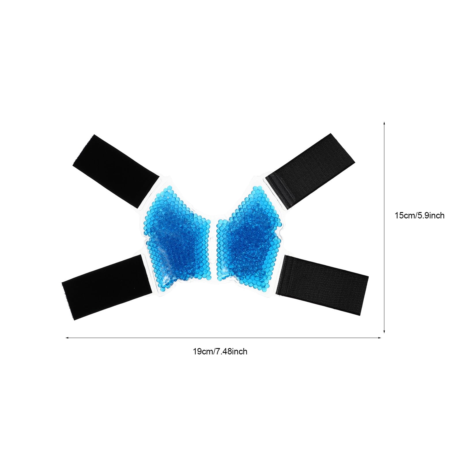 Outanaya Sacchetto Ghiaccio Caviglia in Gel Riutilizzabile Pvc Blu e Gonfiore, Impacco Freddo per Corpo e Caviglie per Sport e Riabilitazione