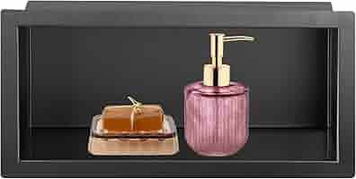 Nicchia Doccia Acciaio Inox 30x30cm - Mensola Incasso Per Bagno Moderno - Foto 7