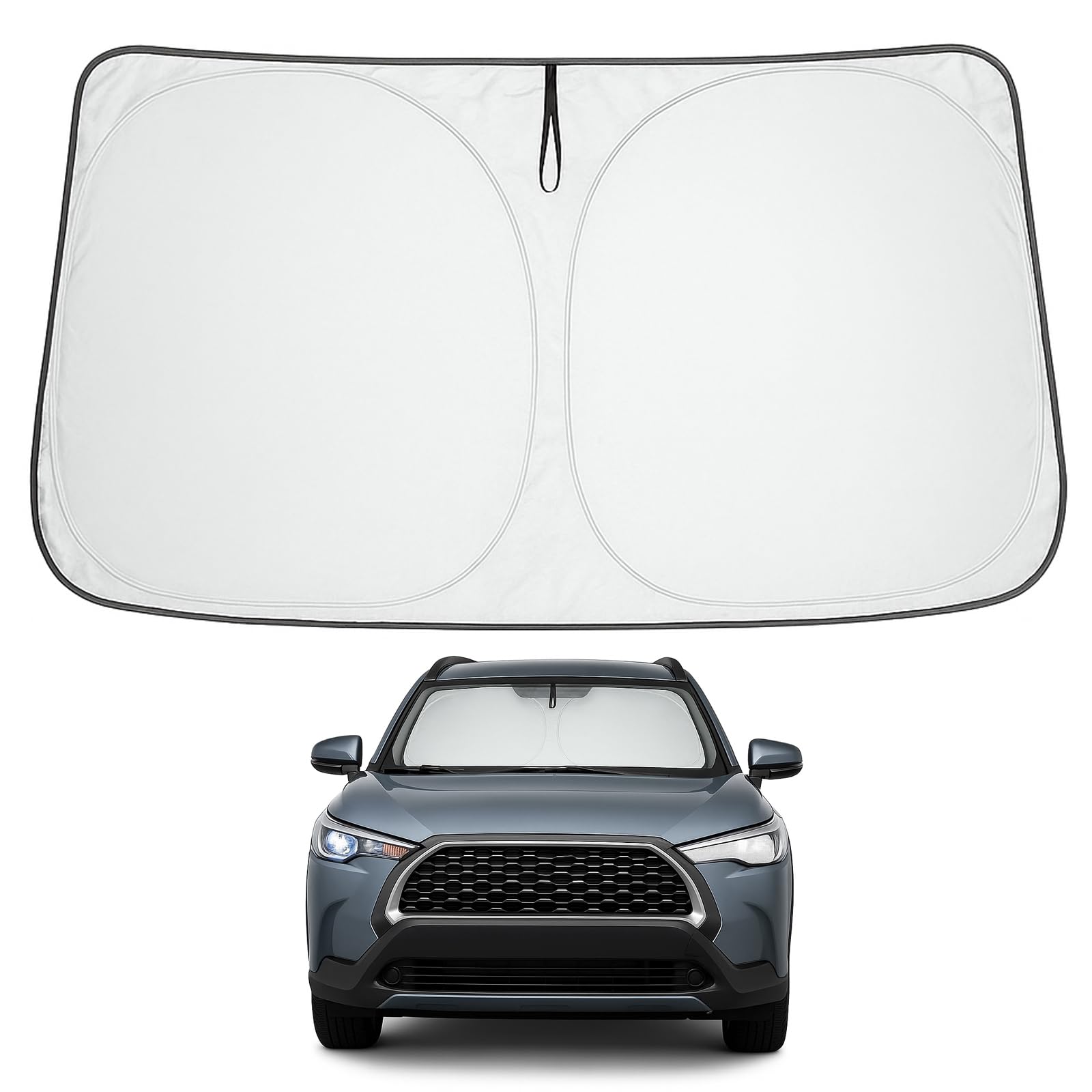 Proadsy Custom Fit 2022-2026 Toyota Corolla Cross Car Windshield Sun Shade