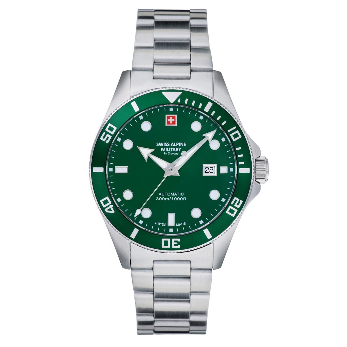 Wristwatch Analog Model Swiss Alpine Military 7095.2134 Diver Automatic 44 mm 30ATM. Brand