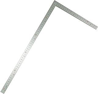 Shinwa Sokutei 10450 Curved Scale, Thick Wide Width for Construction and Ironworking, Front and Back Scales, 8 Tiers, Silver, 19.7 inches (50 cm)