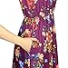 OLYR Women's Long Sleeve Floral Printed Swing Tunic Dress Pocket Loose T-Shirt Dress