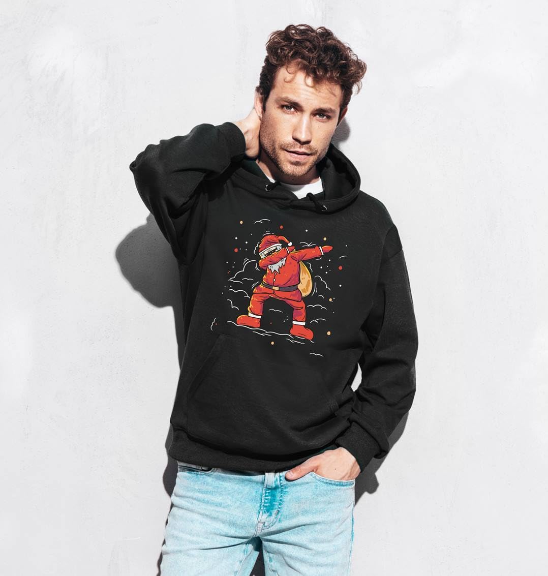 Tassenbrennerei Hoodie - Weihnachtspullover - Dapping Weihnachtsmann Pullover mit Weihnachtsmotiv - für Nikolaus, Weihnachten - Herren & Damen