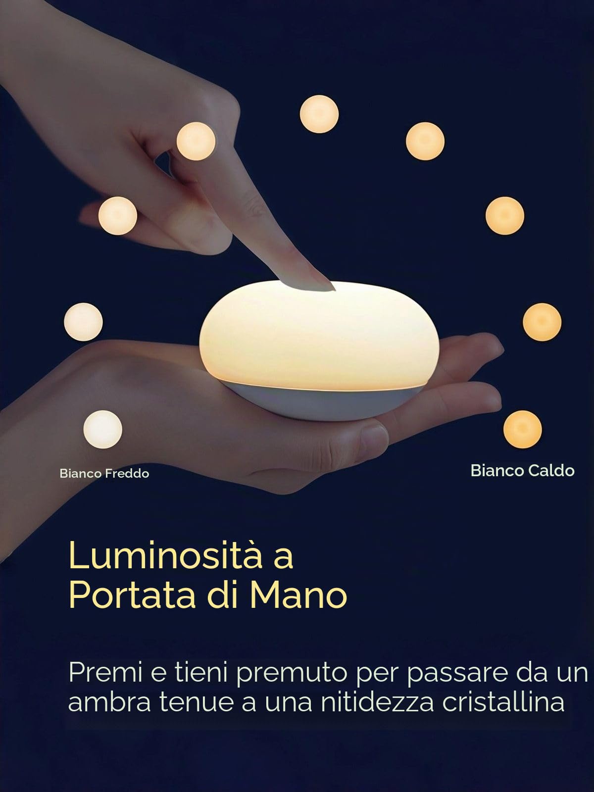EASZZZ Luce notturna per bambini, luci notturne per l'allattamento al seno, morbida lampada notturna in silicone senza BPA, cura degli occhi, design facile da aprire, oscuramento continuo, confezione | Lampada tattile in silicone dimmerabile per cambio pa