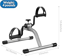 Vista 7 de Pedal Exercise mini Exercise Bike for Leg and Arm Recovery Exercise Lightweight and Portable Floor Bike