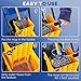 HOMCOM 2 x 6.9 Gallon Mop Water Bucket Wringer Cart with Easy to Use Side Press Wringer, Smooth Wheels, Mop-Handle Holder