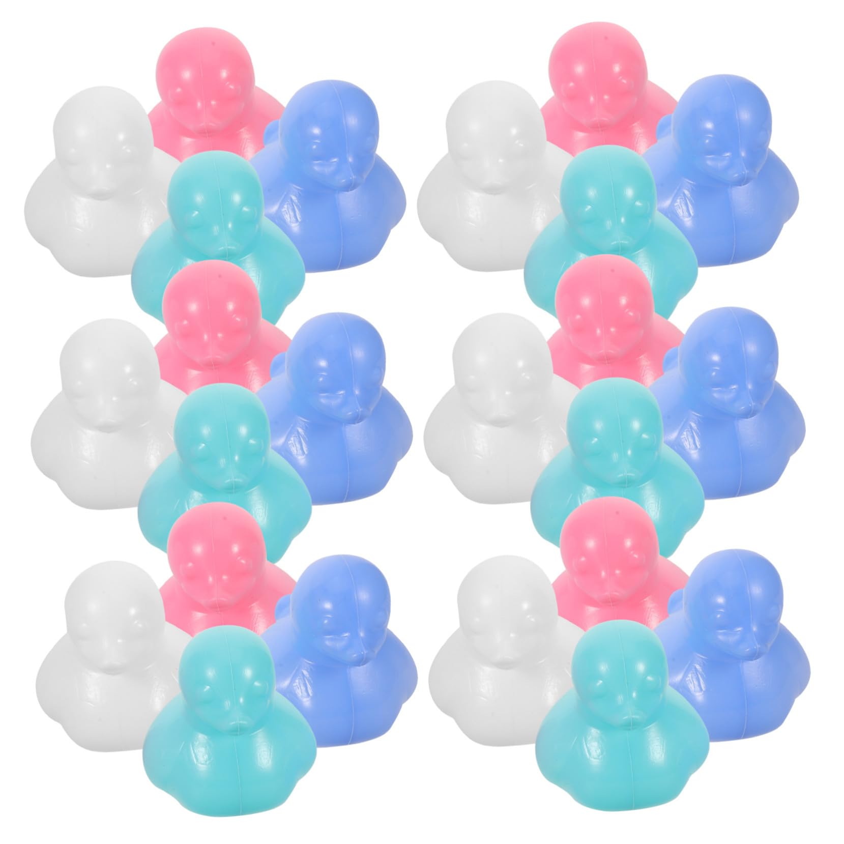 64pezzi Giocattolo Galleggiante Forma Anatra Palline Plastica Colorata per Ragazzo Ragazza Ragazza Vasca Bagno Spiaggia o Sala Gioco