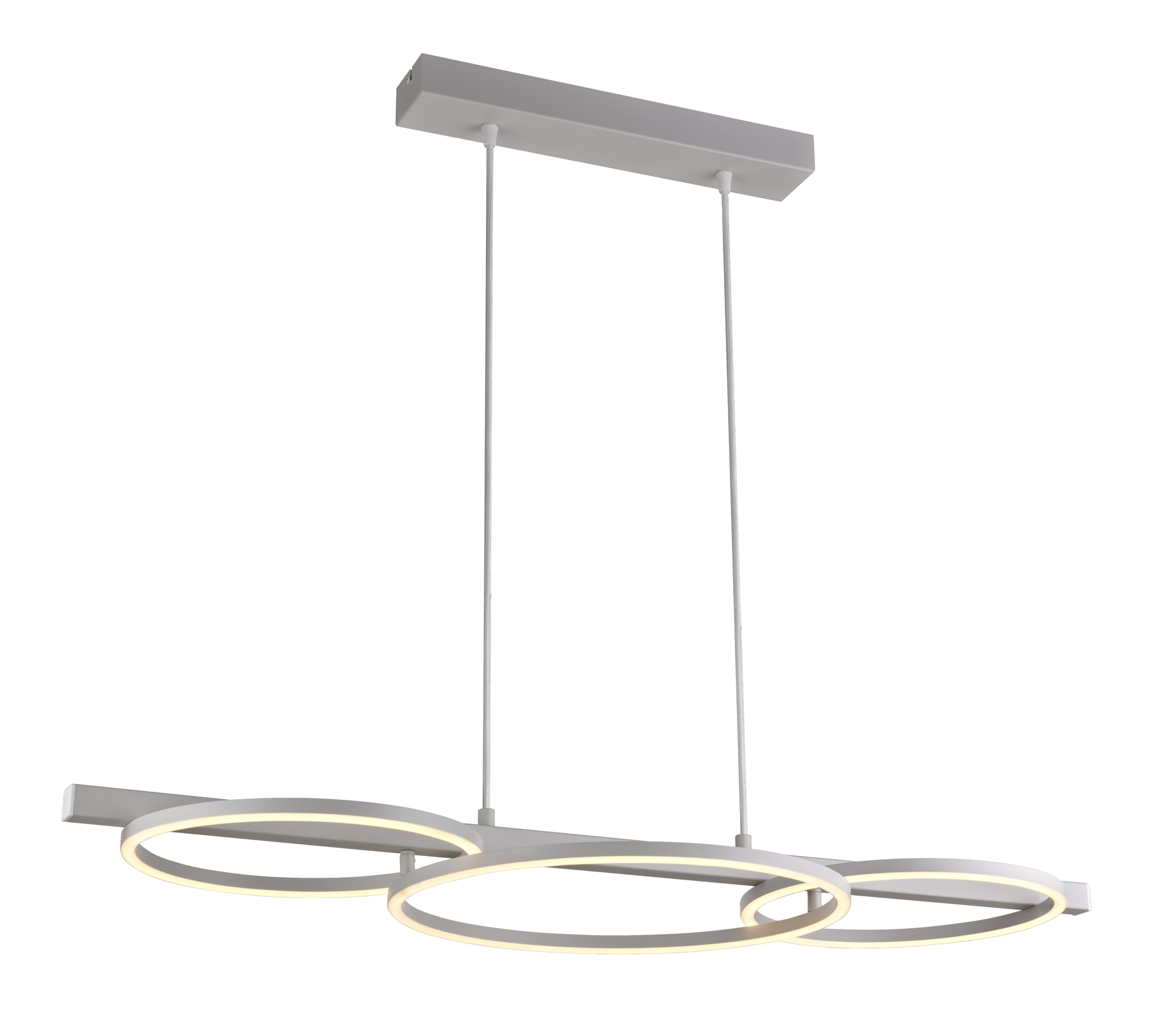 Pendelleuchte Sintra, 3-flammig Esszimmer, LED, modern, Weiß | Dimmbar, höhenverstellbar, Wohnzimmer, Küche, Design-Hängelampe, 94 cm Länge, Hängelampe aus Metall, warmweiße Lichtfarbe