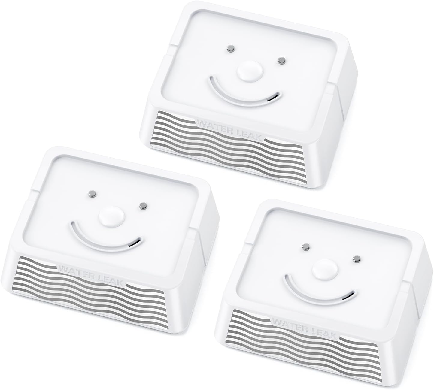 MOCREO LW1 Long Range Water Leak Detector, 105dB Adjustable Alarm, IP67 Waterproof, Leak Severity Tracking, SMS App Email Alert, 3 Water Sensors for Home Basement Kitchen (H5Pro or H6Pro Hub Required)