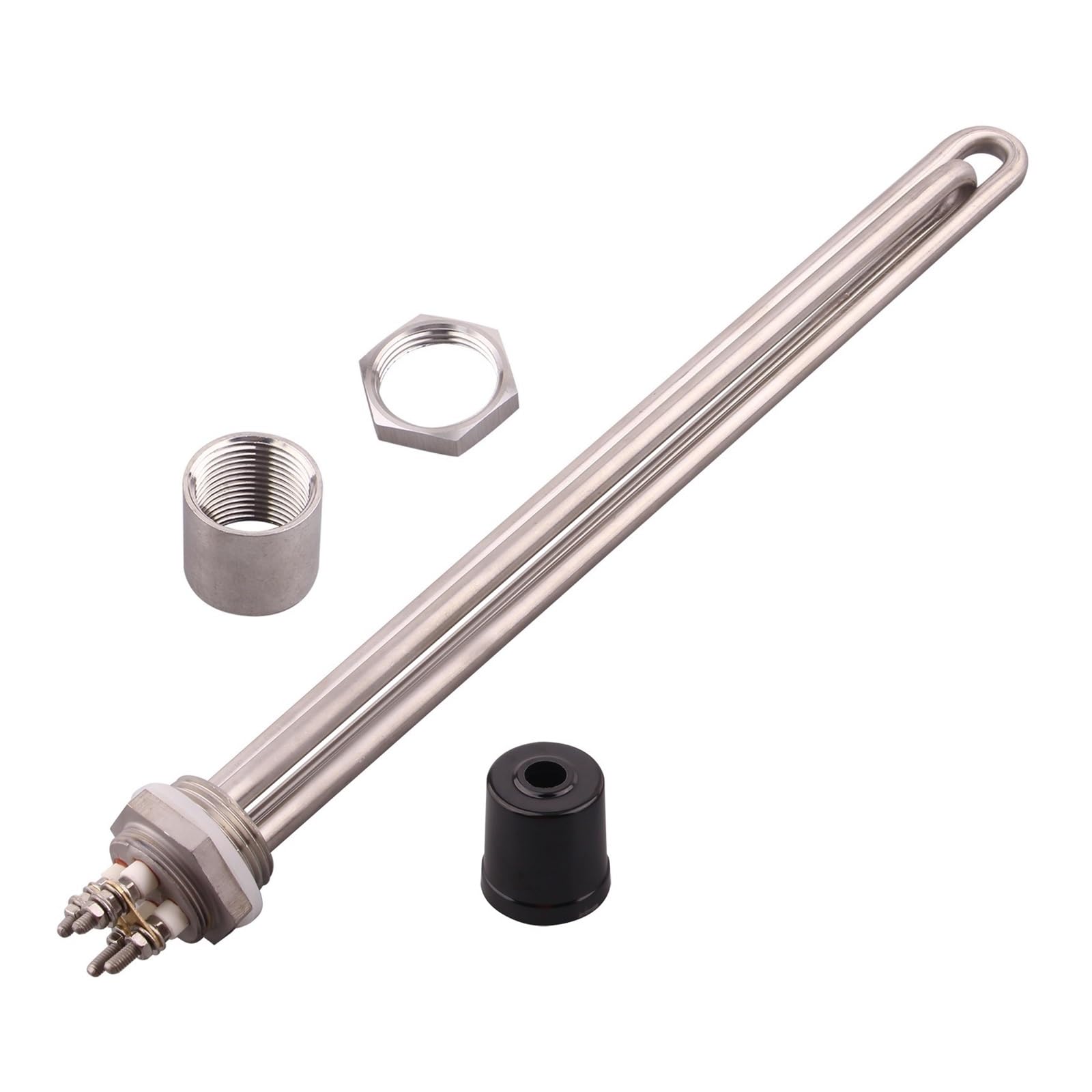Resistenza per scaldabagno, Elemento scaldabagno DN25 1 pollice BSP 220V 1000W/1500W SUS304 Multicolor(Grey,1000w)