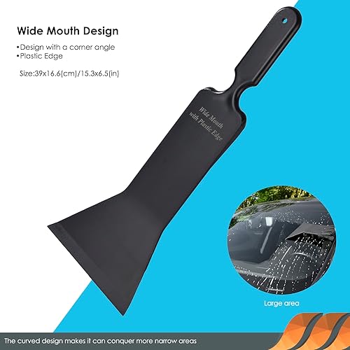 Miniatura 4 de EHDIS Excavadora de tintado de ventanas, escobilla de rasqueta para limpiar ventanas delanteras de coche, limpieza de vidrio trasero, tintado