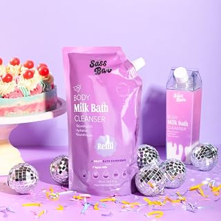 The Sass Bar Dusk Exfoliating Bodywash Refill Pack 750 ml | 2% LacticAcid, Centella Asiatica | Paraben & SLS Free |Body Wa... Price In India