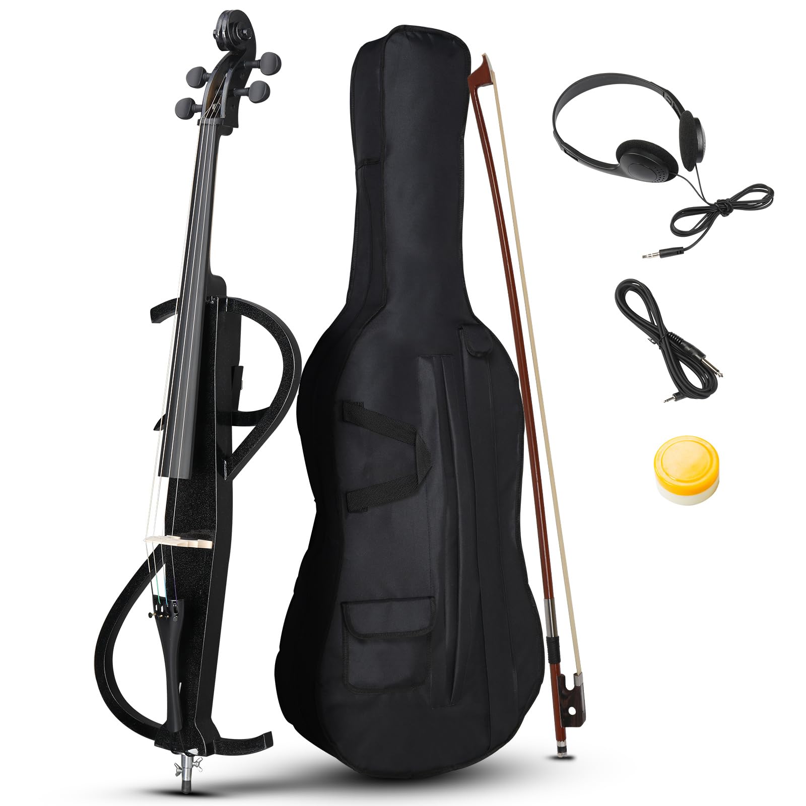 Ktaxon Electric Cello 4/4 Full Size Silent Cello (S Style)