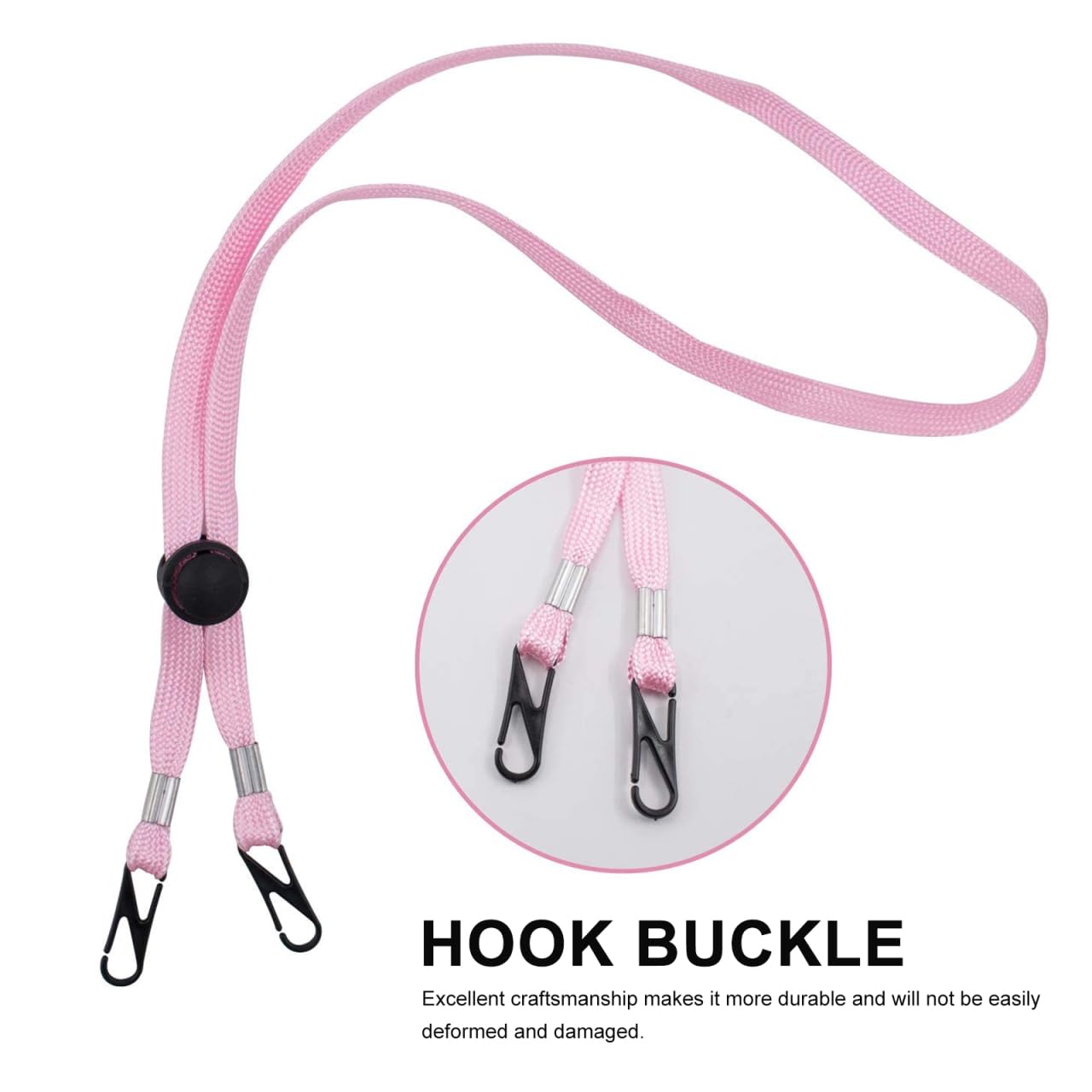Operitacx Figure 8 Hook Buckle Plastic Fastener Lightweight Snap Clip for DIY Hardware Accessories Ideal for Lanyards Gloves Towels Pack of 100 - Image 3