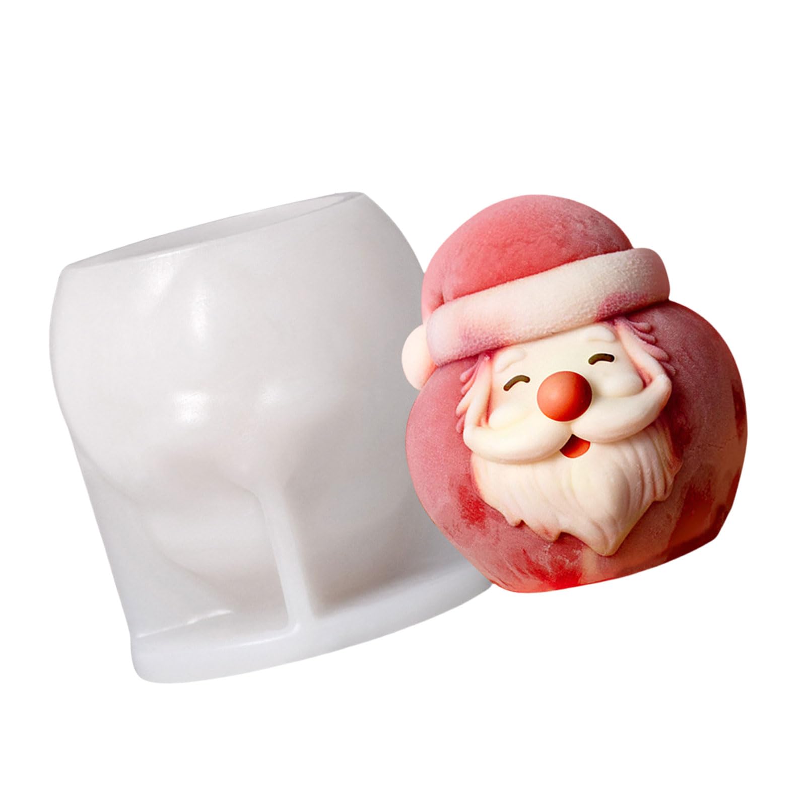 YPBEW Fondant Chocolate Molds Christmas Santa Silicone Mousses Cake Decorating Tool Soap Easily to Clean Mousses Cake Mold Kitchen Baking Supplies