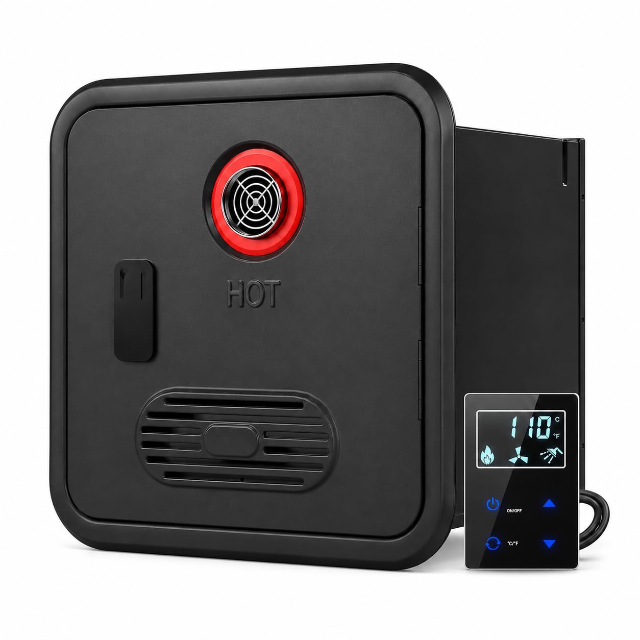 55000 BTU RV Tankless Propan Warmwasserbereiter, 3,9 GPM, 12 V DC | Digitale Temperaturregelung, Fernbedienung und Dual-Wasserauslässe für kompatible Wohnmobil-Installationen