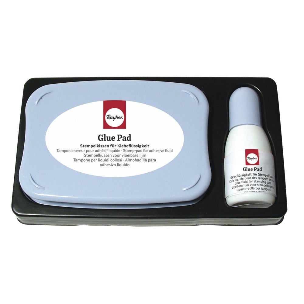 RAYHER HOBBY 3332100 Acid Glue Pad with 15 ml Glue Refill Läschchen