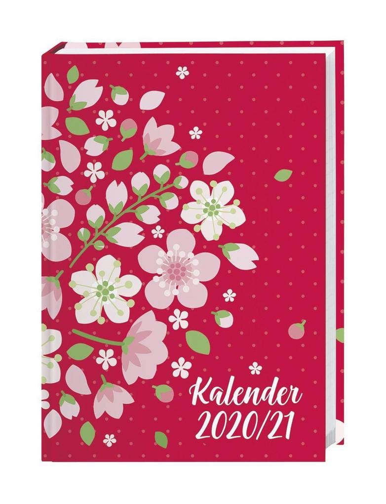Floral 17-Monats-Kalenderbuch A5-2021: 17 Monate, White