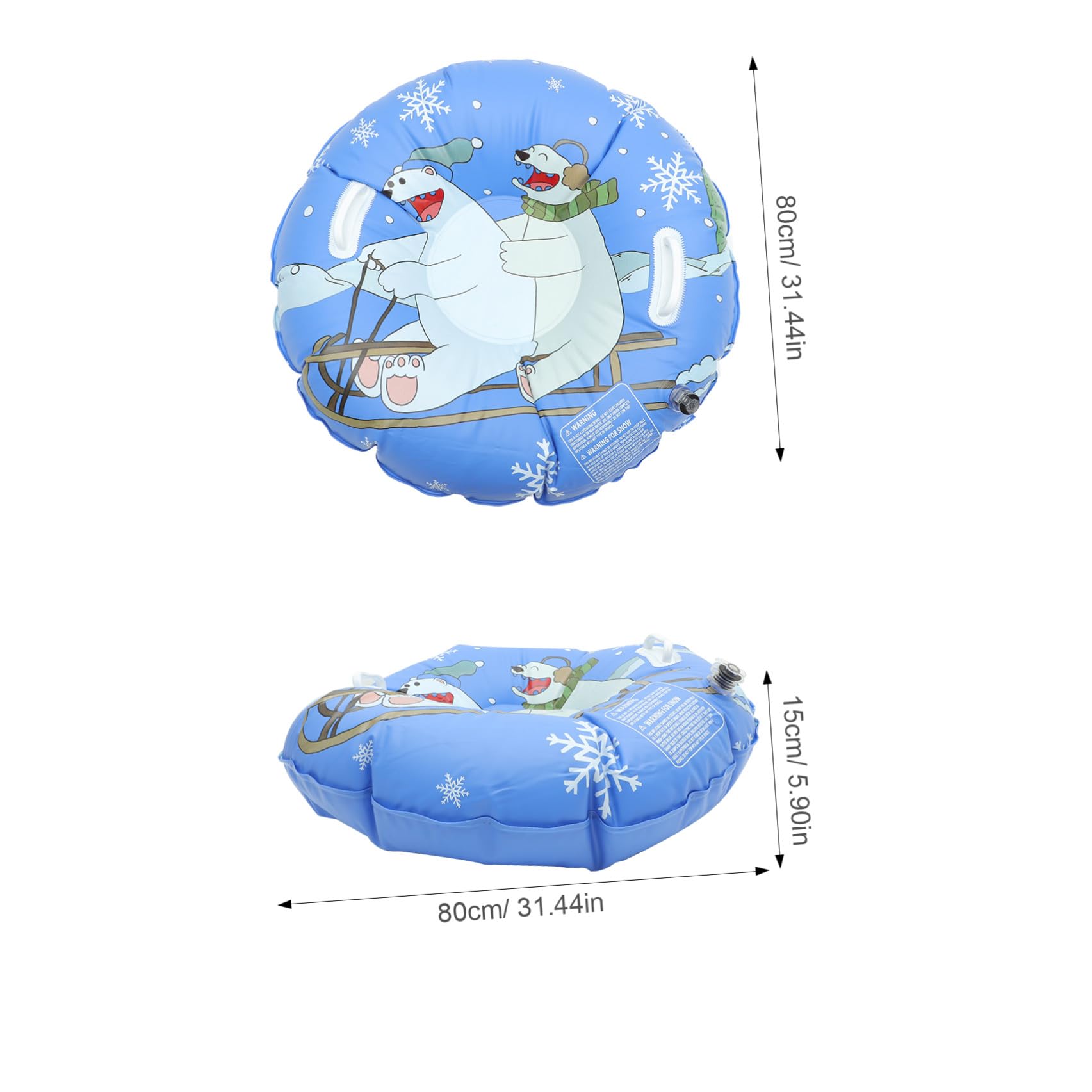 Healeved Slittino Gonfiabile per Neve Tubo da Neve in Resistente all Aperto per Adolescenti