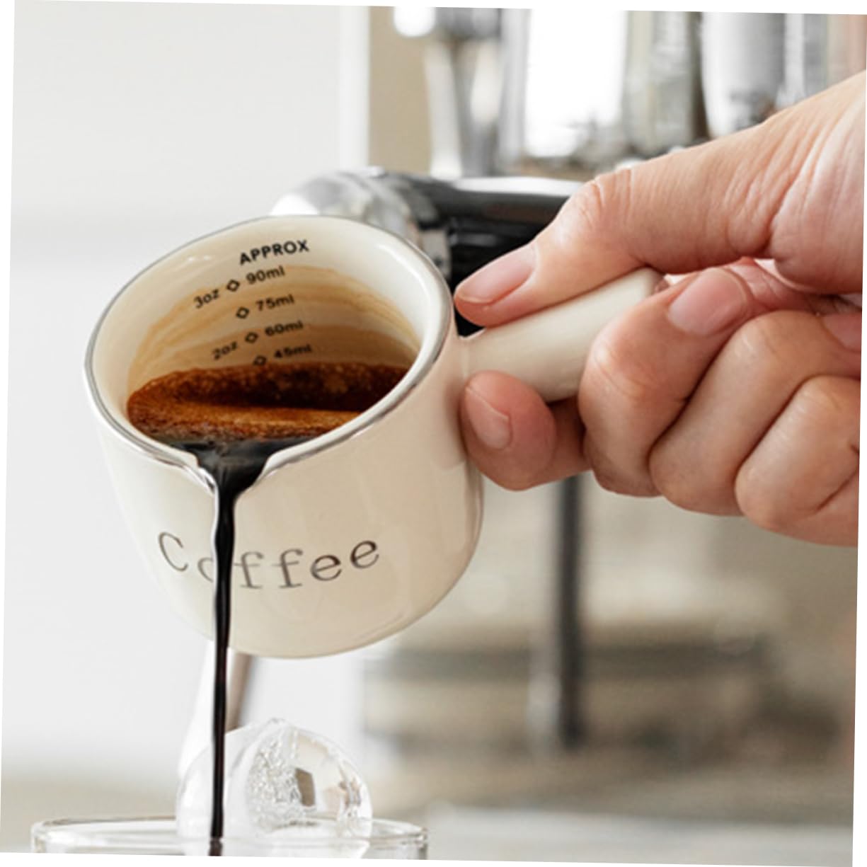Cabilock Jarra De Leche De Cerámica De 5 Uds Jarra De Agua Jarra De Agua Jarra De Leche Soporte Para Salsa De Café Expreso Dispensador De Jarabe De Café Hervidor De Leche Y