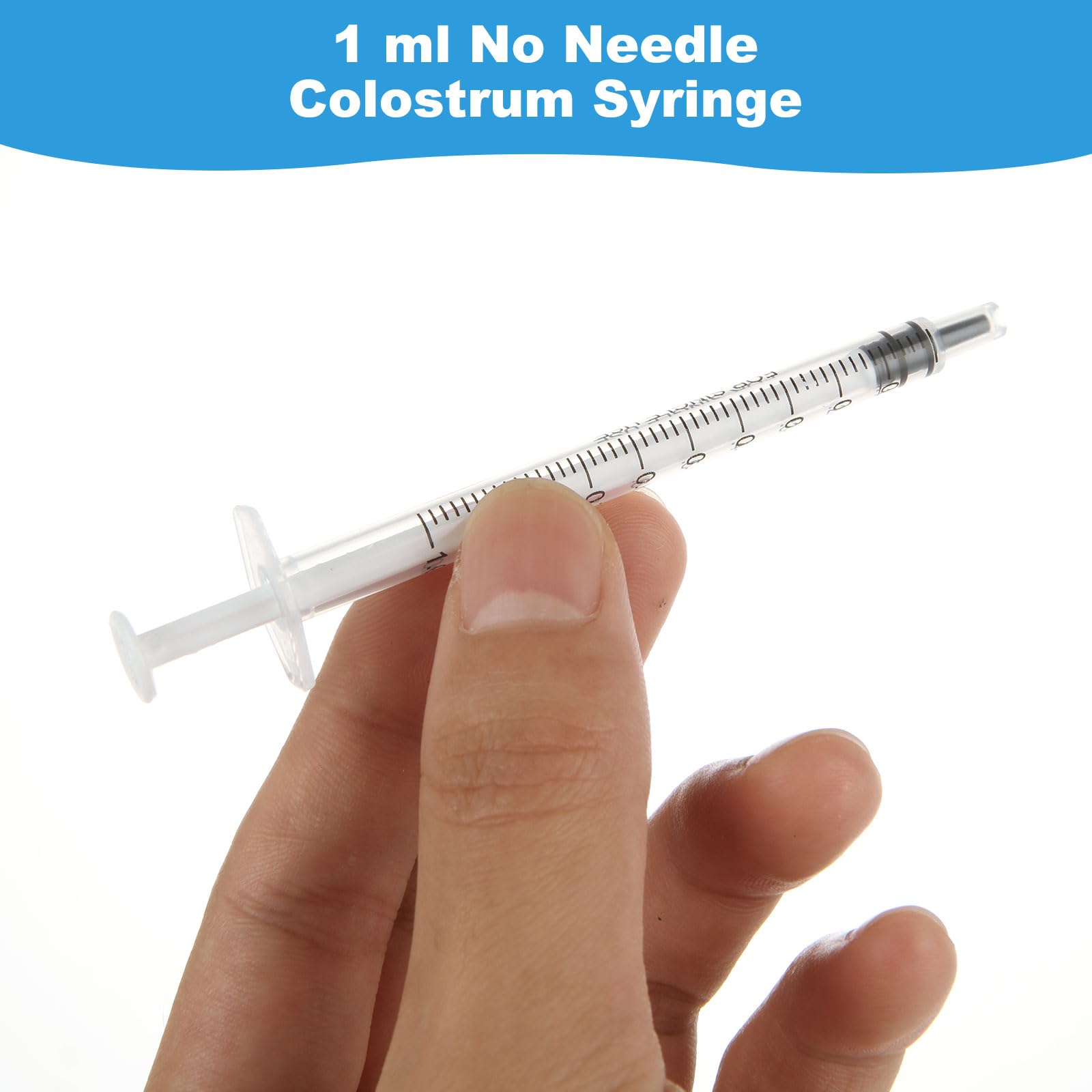 200 pezzi da 1 ml di colostro, siringhe usa e getta da 1 ml siringa sterile, siringhe da 1 ml senza aghi, confezione singola per laboratori scientifici, irrigazione, ricarica, alimentazione di