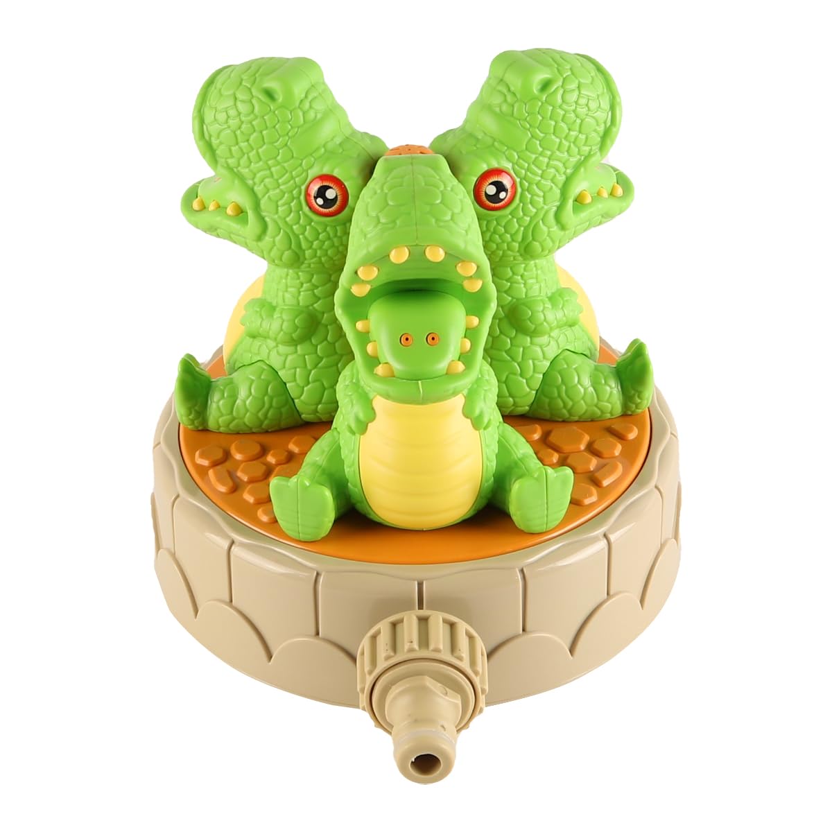 Laroal Dinosaur Rotating Water Sprinkler Outdoor Water Games Dinosaur Sprinkler Garden Games Activities Pets Suitable for Beach Swimming Pool Backyard Play - Image 2