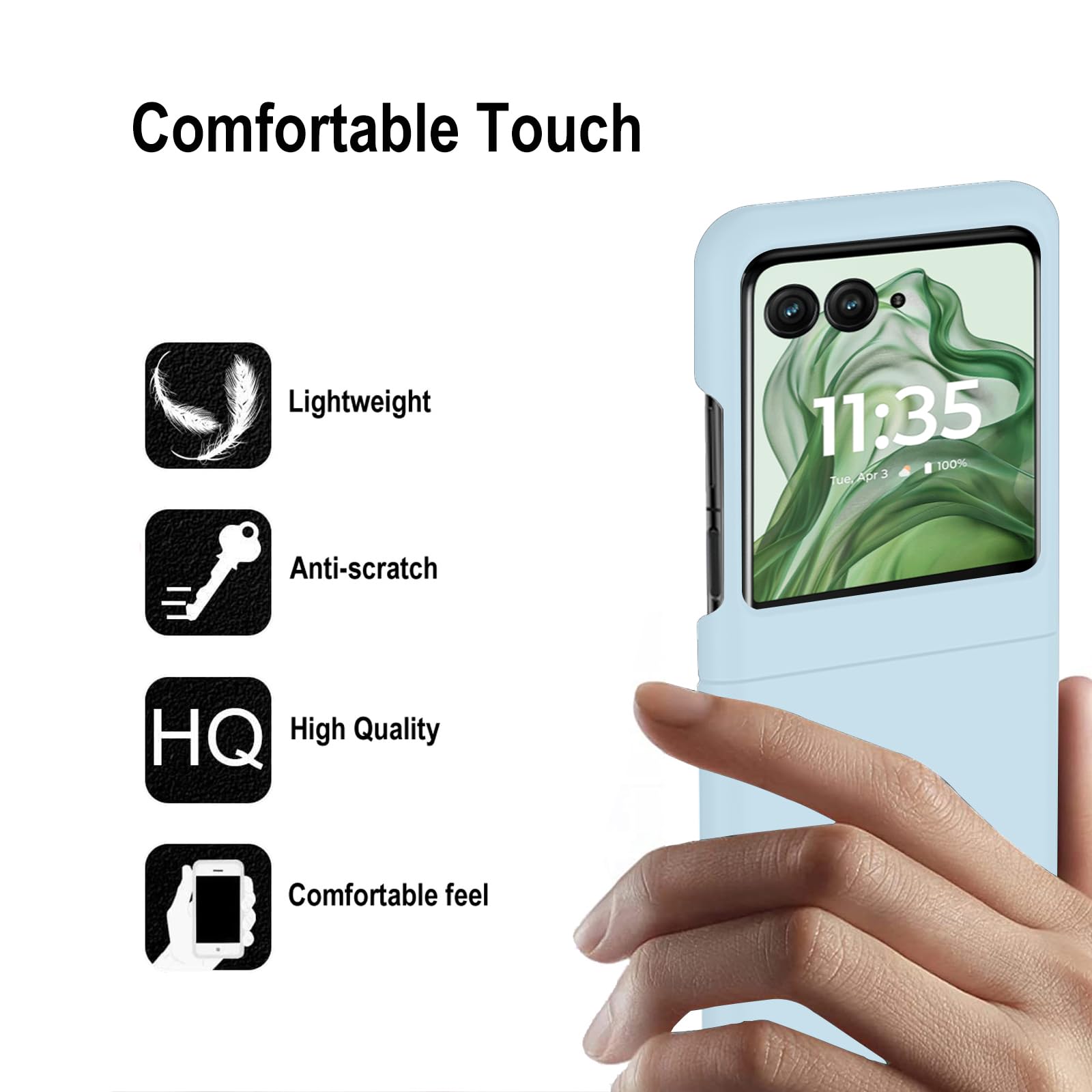 KZIOACSH Case for Motorola Moto Razr 50 Ultra - Image 4