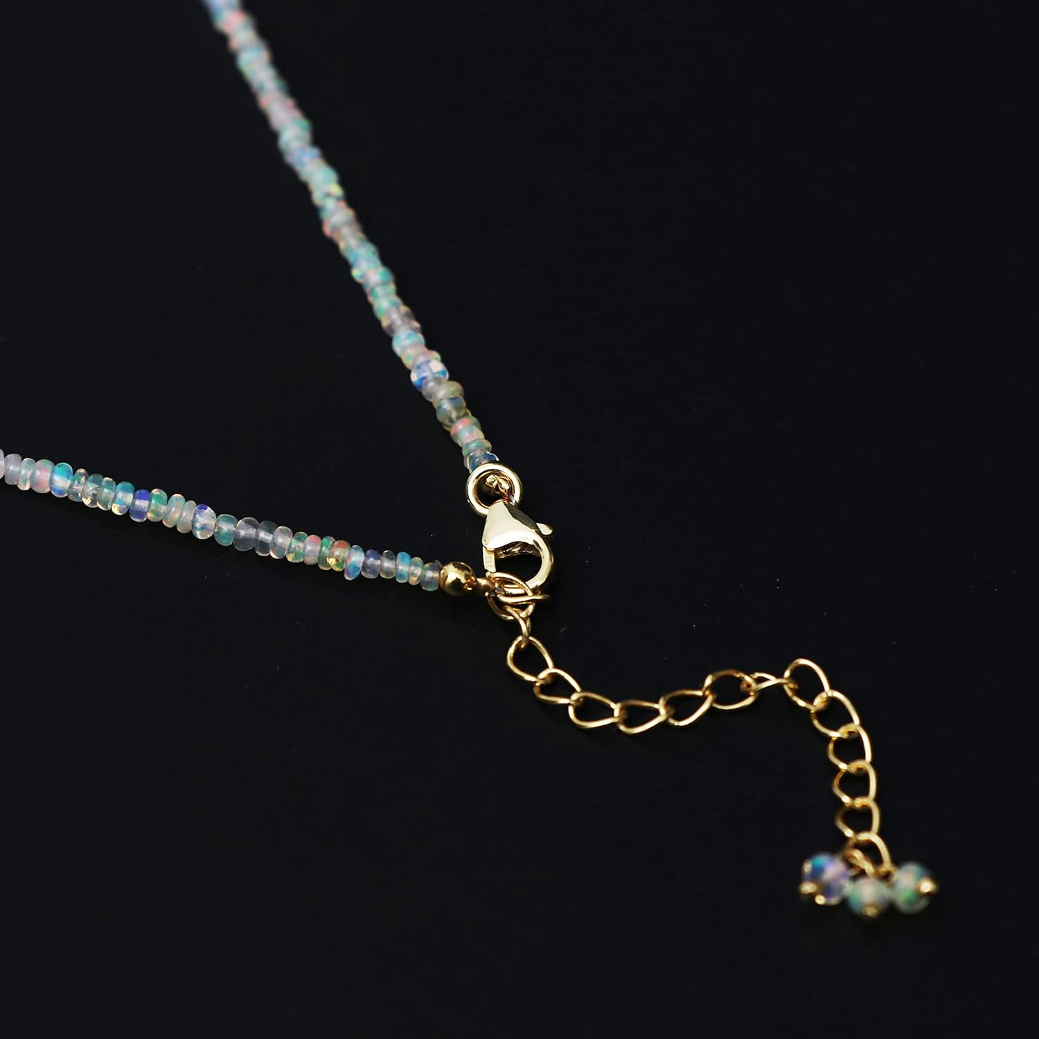 Natural Beaded Gemstone Choker Necklace,Smooth Rondelle Bead, Birthstone Necklace, Energy Healing Crystal, Gift For Her, 925 Sterling Silver Jewelry 18 Inch - Image 5