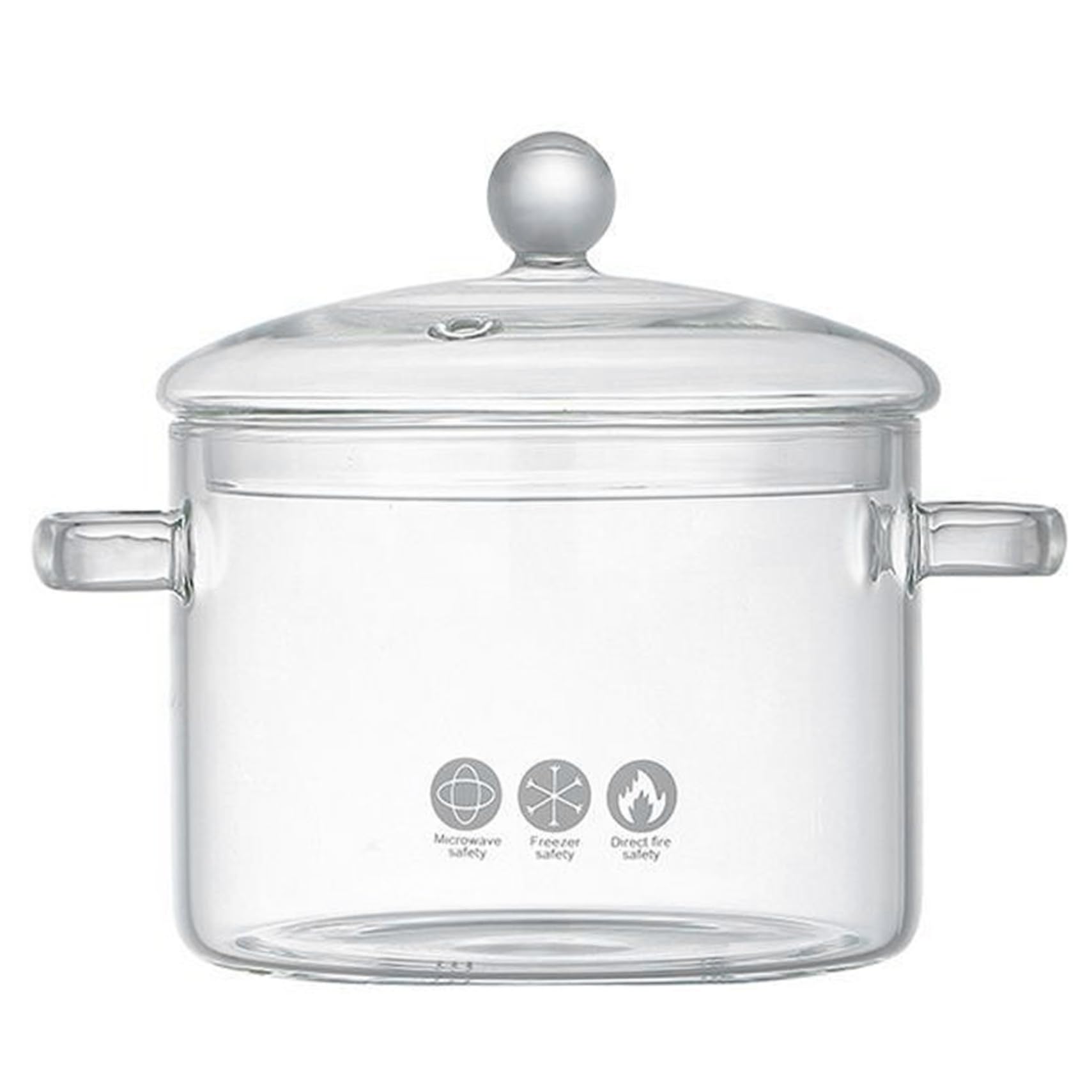 Casserole en verre de 1,5 L idéale pour préparer vos pâtes et soupes