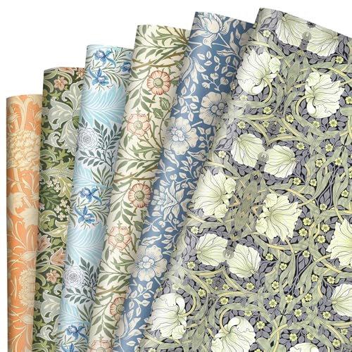 JarThenaAMCS 12 Sheets William Morris Wrapping Paper...