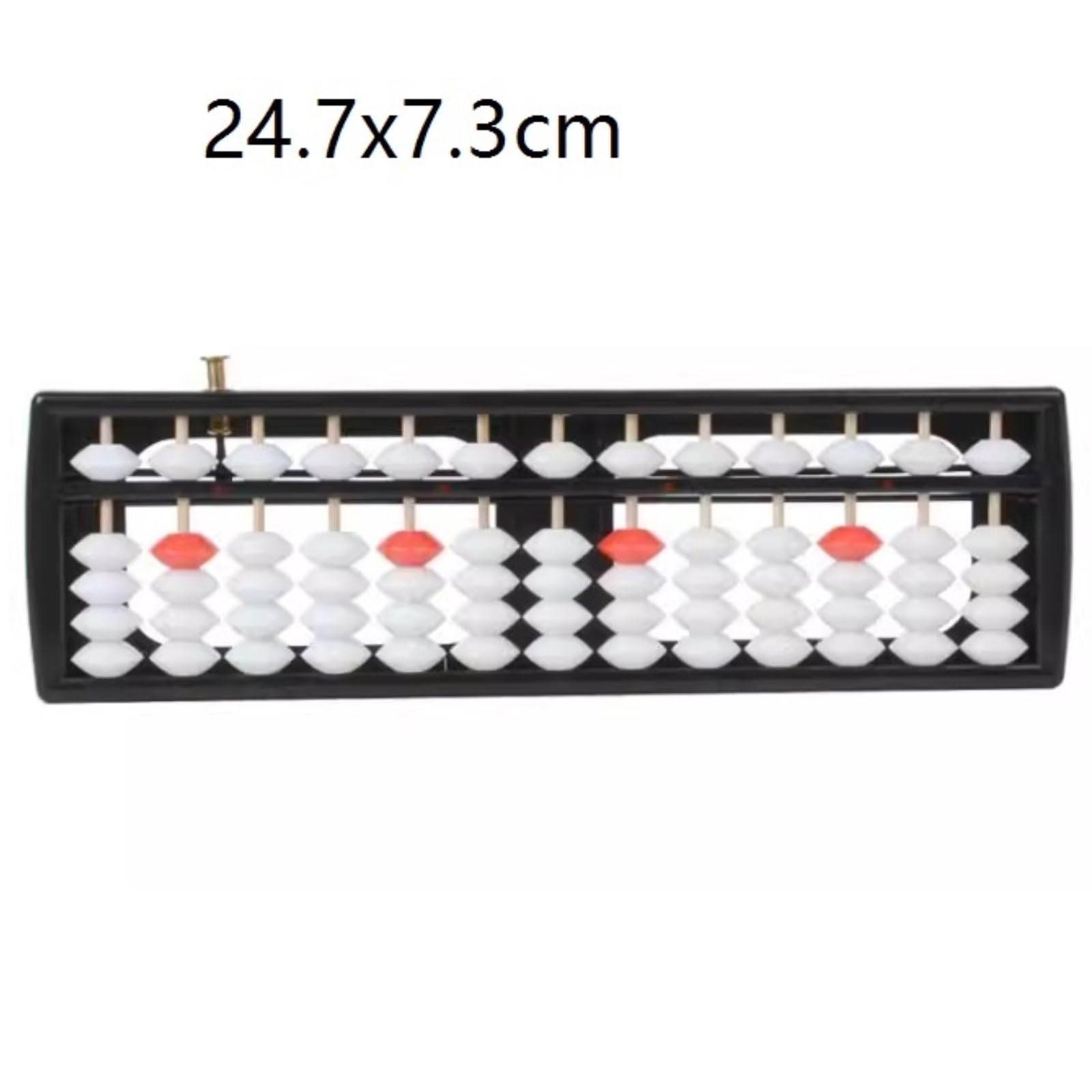 Abakus Abakus, Mathematik-Lernhilfe, Pädagogisches Mathematik-Lernhilfe-Angebot Mit Reset-Taste, 13 Reihen, 5 Perlen, Kunststoff-Abakus Rechenrahmen(Black)