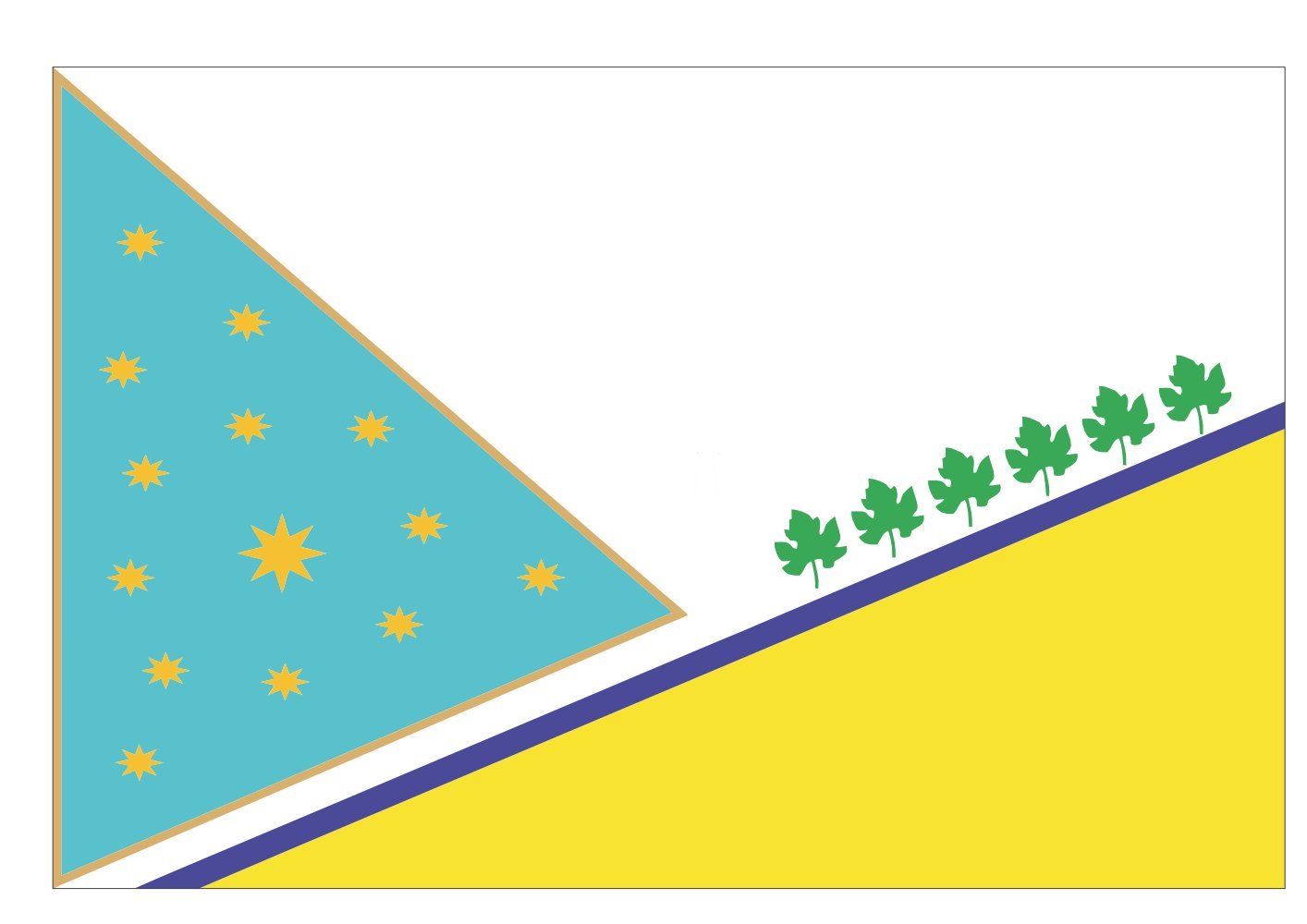 Drapeau paysage Bandera2014v grand format 1.35m² pour jardin et façade