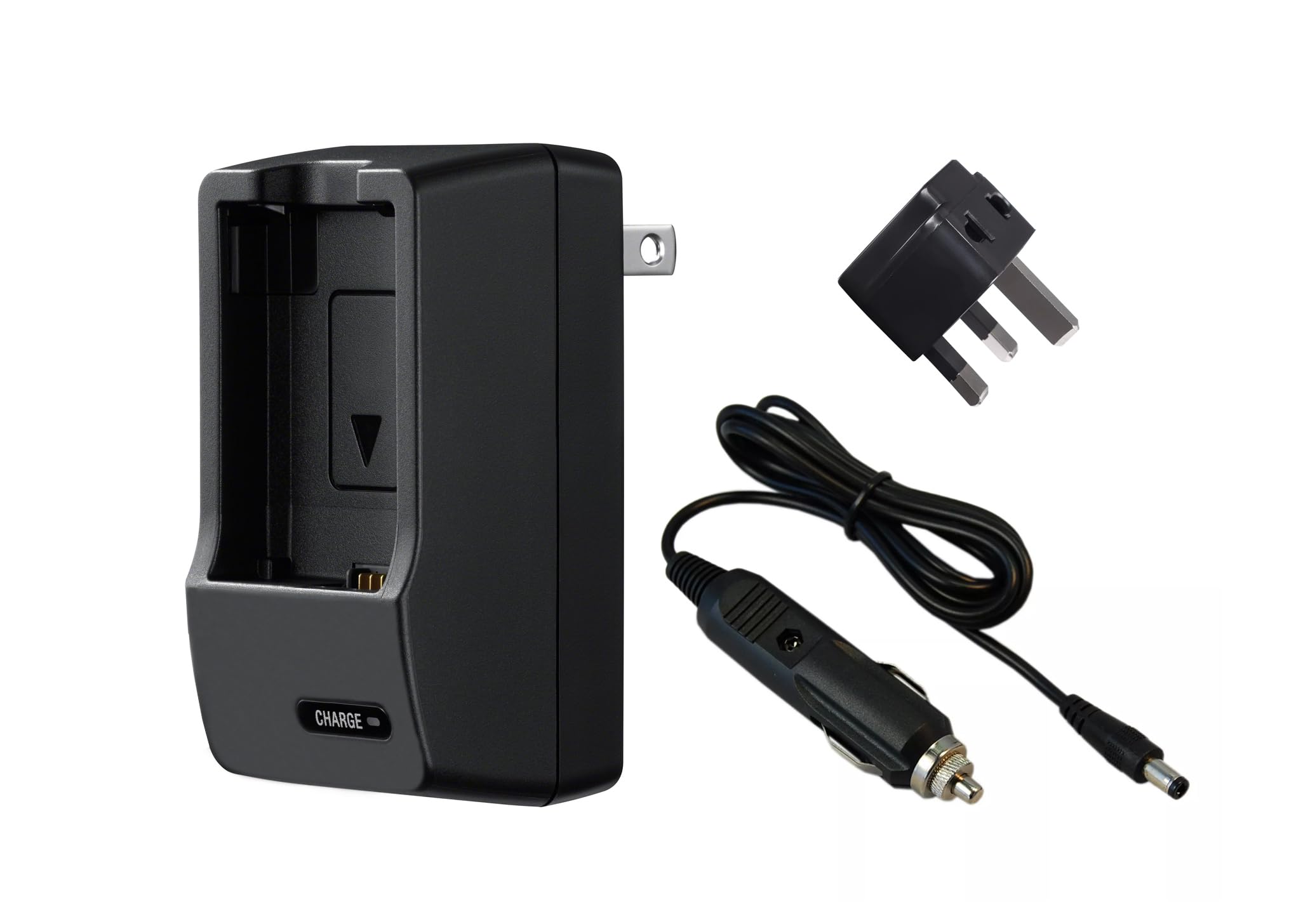 Cargador de batería Panasonic Lumix DC-ZS200D compacto con enchufe abatible 7
