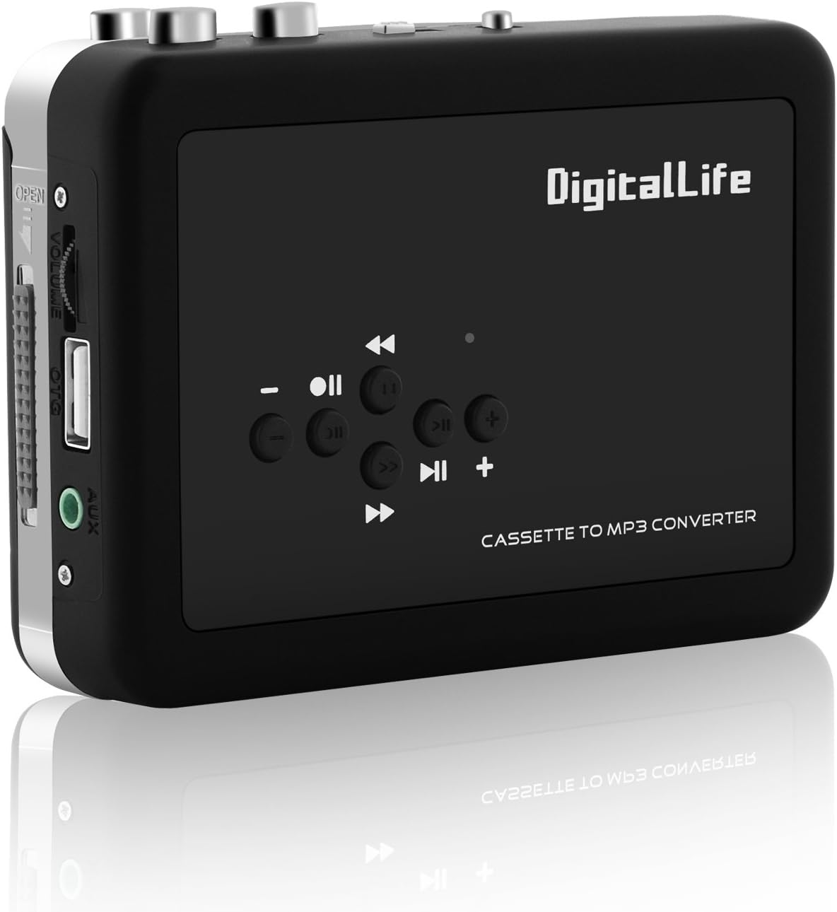 Retro Cassette Player – Portable Tape Player Capture MP3 Audio Music via USB – Compatible with Laptop and PC – Convert Walkman Tape Cassette to MP3 Format (USB Flash Drive Not Included)