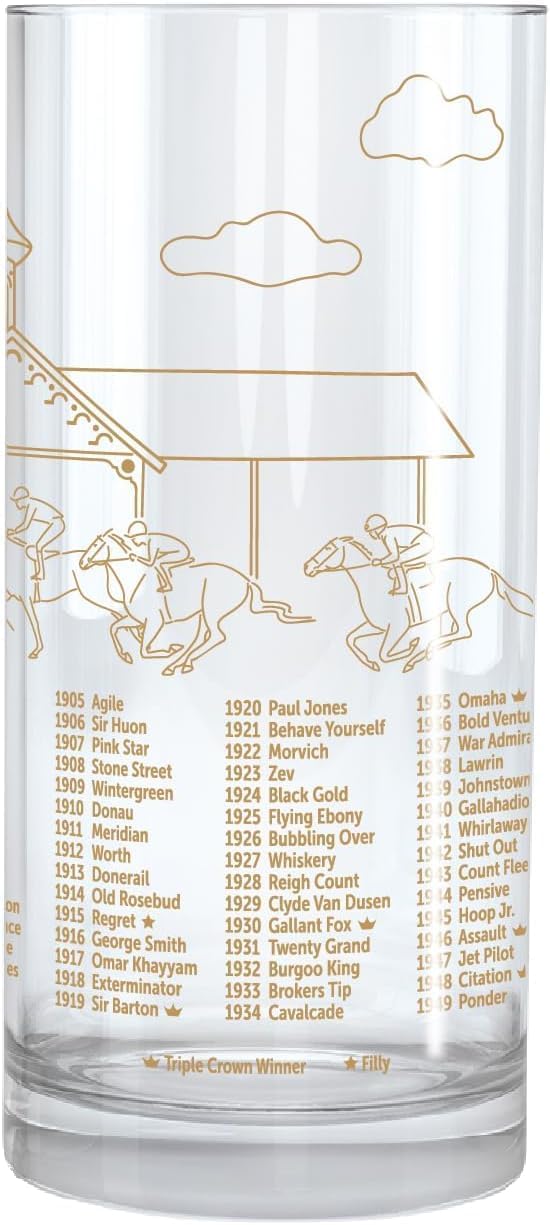 2025 Official Mint Julep Glass (12oz) 151th Running of the at Churchill Downs - 4 pack