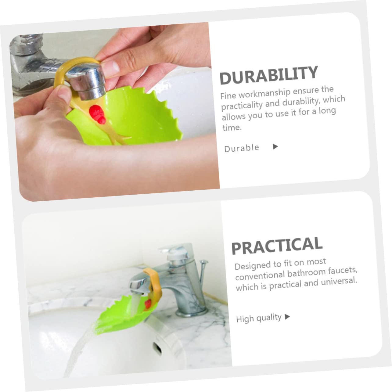 UPKOCH 4pcs Boys and Girls Faucet Extender Bath Faucet Extension for Boy Girl Tap Extender Easy Install Fun Learning