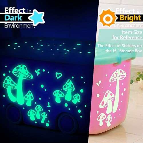 Miniatura 3 de Estrellas que brillan en la oscuridad  Estrellas que brillan en la oscuridad para techo  Calcomanías que brillan en la oscuridad para techo para