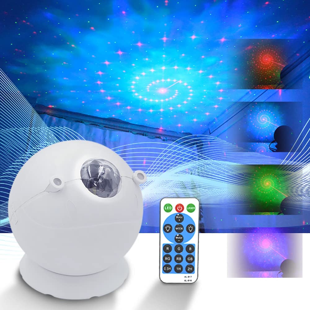 Ritmo Basketball Star Light Projector, Star Projector Night Light, Galaxy Starlight Timer Sensory Led Starry Lights Lamp with Remote Control Bedroom Light Night Ocean Wave Projector(1 Pcs.)-image-45