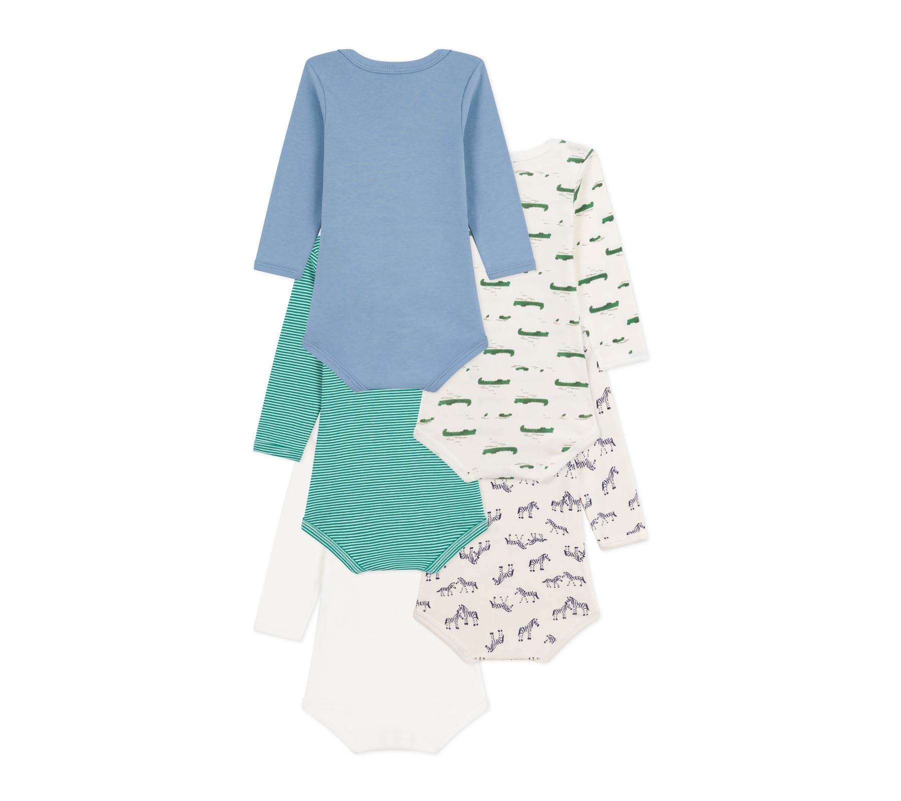 Petit Bateau Lot de Bodies Manches Longues En Coton Imprimé Animalier Bébé A0e9300 Ropa interior DÍA Unisex bebé (Pack de 5)