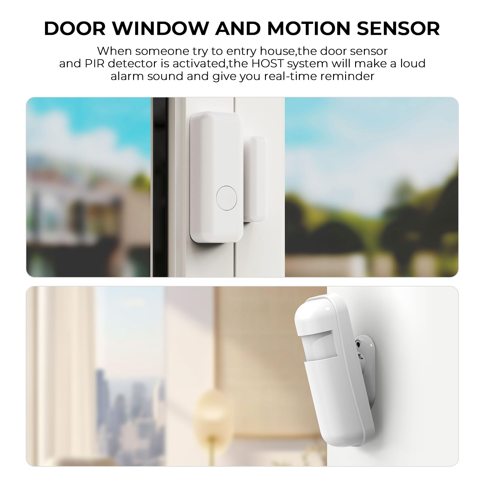 Sistema de Seguridad inalámbrico para el hogar, Sistema de Alarma 4G/WiFi con Teclado, Ampliable (hazlo tú Mismo) con sensores de Puerta y Movimiento, alertas de la App Tuya, sin Contrato (20 PCS)