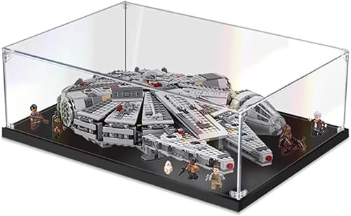 Miniatura 1 de Vitrina de acrílico para Lego Star Wars Millennium Falcon 75105, a prueba de polvo, compatible con Lego, modelo de regalo (0.118 in)