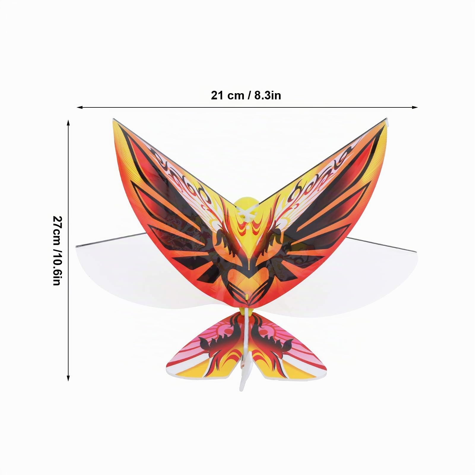 Dilwe RC Oiseau Volant Télécommandé, LED, 2,4 GHz, INCL.télécommande, Batterie, Câble de Charge, E-Bird pour Enfants Jouets pour Enfants (Orange)