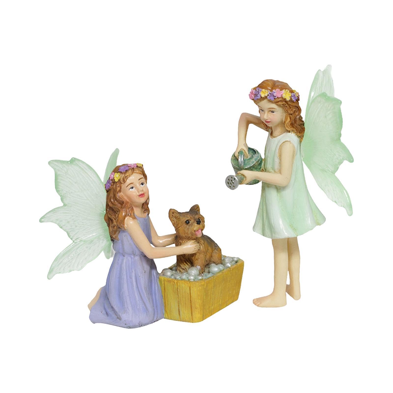 LIXSAZSE Patio Desk Planter Pot Decoration Craft Decor Delight Outdoor Experience With Miniature Fairy Figurine Decor Fairy Garden House Figurines Supplies