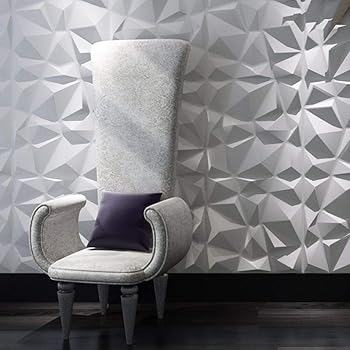 Satyam Kraft Decorative 3d Wall Panels In Diamond Design Decorative Tiles 3d Wall Panels For Modern Wall Decor White For Home Decor 12 Amazon In Home Improvement