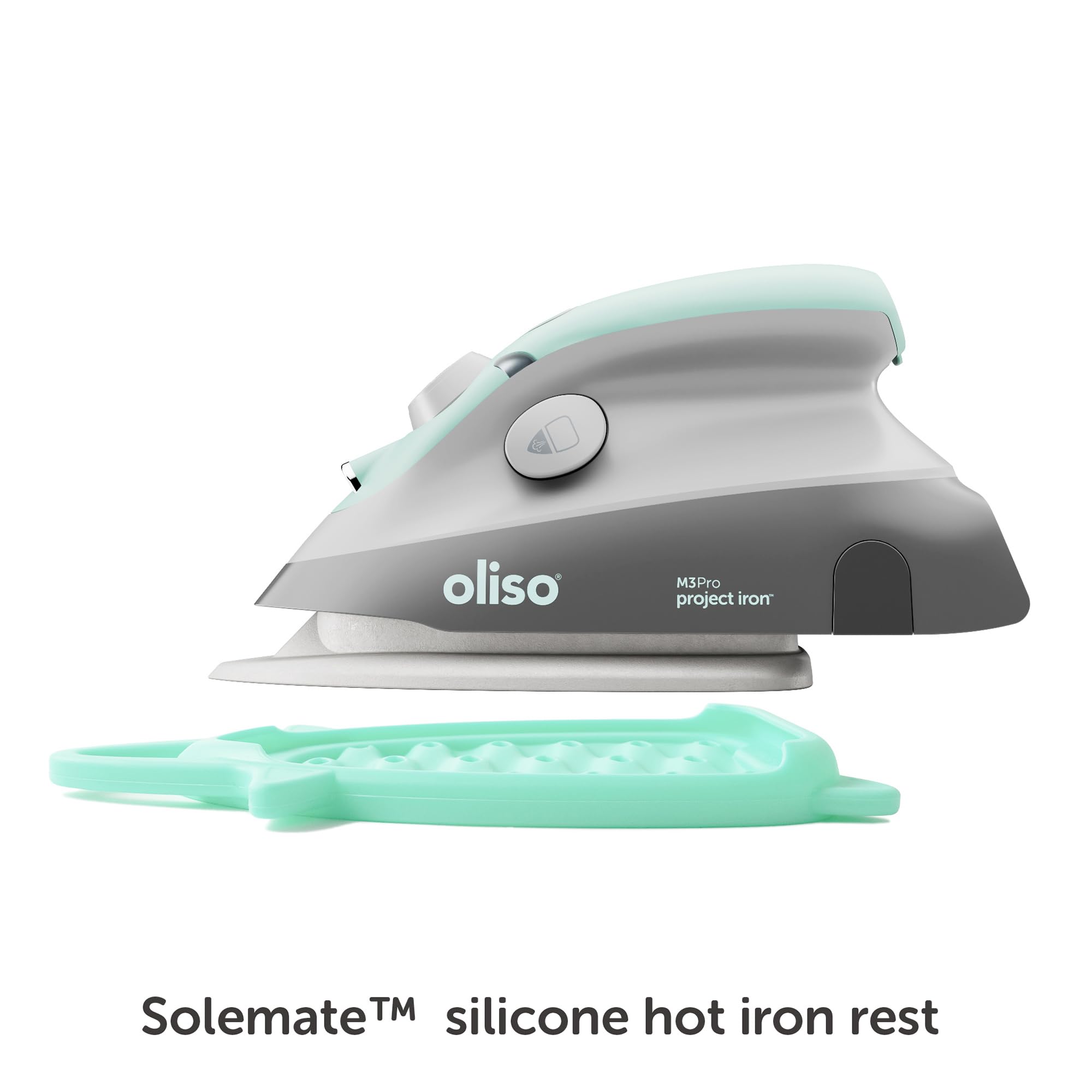 oliso M3Pro Textile Compact Fabric Project Ferro da stiro a vapore con poggiaferro caldo Solemate